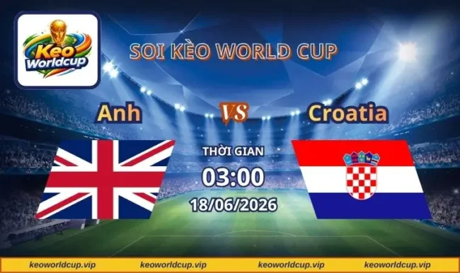 Soi kèo World Cup Anh vs Croatia