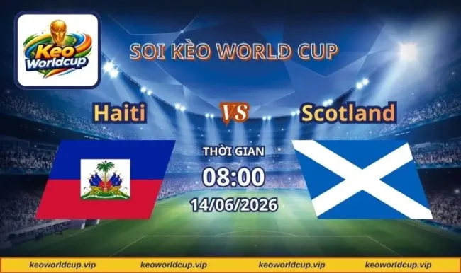 Soi kèo World Cup Haiti vs Scotland