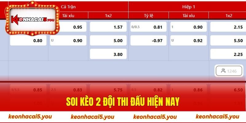 Soi kèo 2 đội thi đấu hiện nay