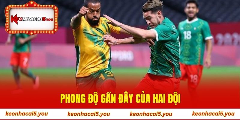 Phong độ gần đây của hai đội