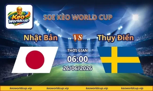 Soi kèo World Cup Nhật Bản vs Thụy Điển