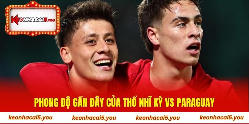 Phong độ gần đây của Thổ Nhĩ Kỳ vs Paraguay